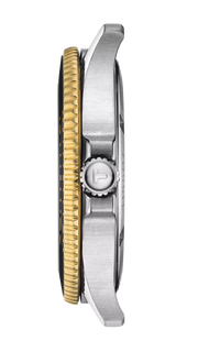 Tissot Seastar 1000 Black Dial Two Tone Steel Strap Watch For Men - T120.410.22.051.00