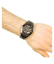 Emporio Armani Chronograph Black Ceramic Stainless Steel Dial Watch For Women - AR1411