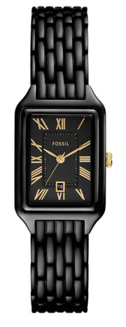 Fossil Raquel Black Dial Black Metal Bracelet Watch for Women - ES5385