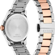 Gucci G Timeless Silver Dial Two Tone Steel Strap Watch For Women - YA126564