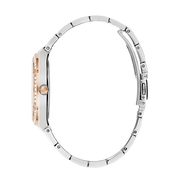 Guess Cosmo Quartz Silver Dial Two Tone Steel Strap Watch For Women - GW0033L9