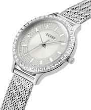 Guess Quartz Silver Dial Willow Stainless Steel Mesh Bracelet Watch For Women - W0836L2