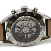 Tag Heuer Carrera Automatic Chronograph Red Dial Black Leather Strap Watch for Men - CBK221G.FC6479