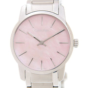 Calvin Klein City Pink Mother of Pearl Dial Stainless Steel Strap Watch For Women - K2G2314E