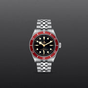 Tudor Black Bay Black Dial Silver Steel Strap Watch for Men - M7941A1A0RU-0003