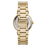 Michael Kors Catlin Mother of Pearl Dial Gold Steel Strap Watch for Women - MK3332