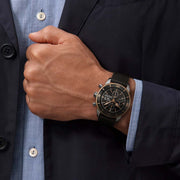 Breitling Superocean Heritage Chronograph 44 Black Dial Black Mesh Bracelet Watch for Men - U13313121B1S1
