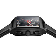 Tag Heuer Monaco Automatic Chronograph Black Dial Black Leather Strap Watch for Men - CBL2180.FC6497