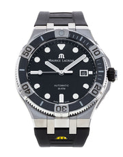 Maurice Lacroix Aikon Venturer Black Dial Black Rubber Strap Watch for Men - AI6058-SS001-330-1