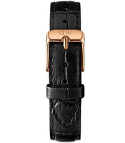 Daniel Wellington Classic Petite Reading Black Dial Black Leather Strap Watch For Women - DW00100167