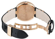 Versace V Metal Icon Gold Dial Black & Gold Strap Watch for Women - VLC030014