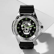 Philipp Plein The Skull Black Dial Black Silicone Strap Watch for Men - PWAAA0121