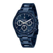 Maserati Blue Edition Collection Blue Dial Blue Steel Strap Watch For Men - R8853100025