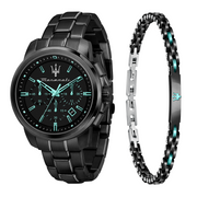 Maserati Aqua Edition Quartz Precision Chronograph Black Dial Watch For Men - R8873644003