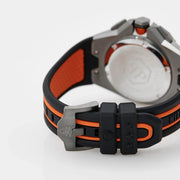Philipp Plein Hyper Sport Chronograph Black Dial Two Tone Silicone Strap Watch for Men - PWTBA0523
