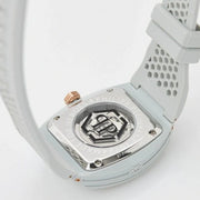 Philipp Plein The Skeleton White Dial White Silicone Strap Watch for Men - PWVBA0123