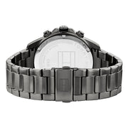 Tommy Hilfiger Lars Chronograph Black Dial Black Steel Strap Watch For Men - 1792061
