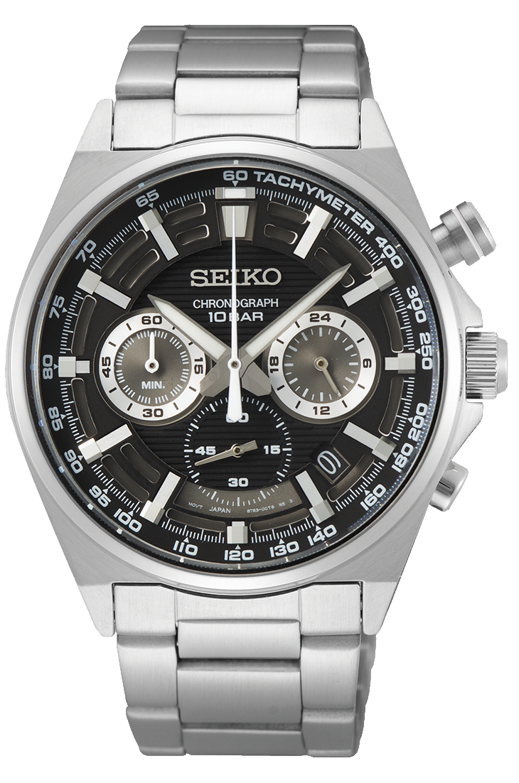 Seiko Conceptual White Dial Silver Steel Strap Watch for Men - SSB397P1