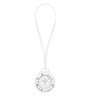 Swatch x AP Royal Pop White Dial White Leather Lanyard Watch for Men - Huit Blanc