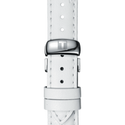 Tissot Dressport Chronograph Mother of Pearl Dial White Leather Strap Watch for Women - T050.217.17.117.00