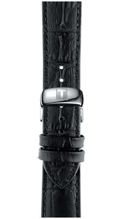 Tissot T Classic Tradition Black Dial Black Leather Strap Watch For Men - T063.610.16.057.00