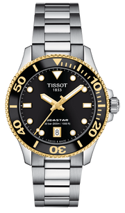Tissot Seastar 1000 Black Dial Silver Steel Strap Watch For Men - T120.210.127.051.00