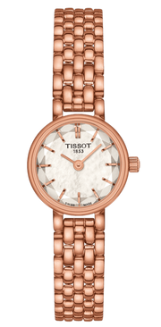 Tissot Lovely Mother of Pearl Dial Rose Gold Steel Strap Watch for Women - T140.009.33.111.00
