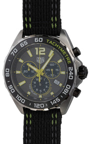 Tag Heuer Formula 1 Chronograph Grey Dial Black Nylon Strap Watch for Men - CAZ101AG.FC8304