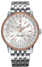 Breitling Navitimer Automatic 41mm White Dial Silver Stainless Steel Mens Watch - U17326211G1A1