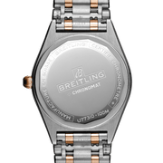 Breitling Chronomat B02 18K Red Gold White Dial Two Tone Steel Strap Watch for Men - U77310101A2U1