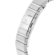 Omega Constellation Manhattan Quartz Diamonds Blue Dial Silver Steel Strap Watch for Women - 131.10.25.60.53.001