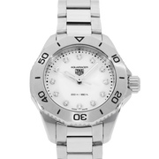 Tag Heuer Aquaracer Professional 200 Quartz Diamond Mother of Pearl Dial Silver Steel Strap Watch for Women - WBP1416.BA0622