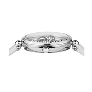 Versace Palazzo Empire White Dial White Leather Strap Watch for Women - VCO010017