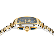 Versace Dominus Chronograph Blue Dial Two Tone Steel Strap Watch For Men - VE6H00723