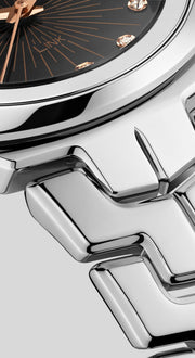 Tag Heuer Link Quartz Black Dial Silver Steel Strap Watch for Women - WBC131F.BA0649