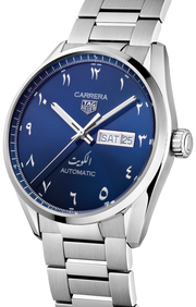 Tag Heuer Carrera Automatic Blue Dial Silver Steel Strap Watch for Men - WBN2016.BA0640