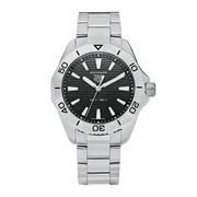 Tag Heuer Aquaracer Professional 200 Quartz Black Dial Silver Steel Strap Watch for Men - WBP1110.BA0627