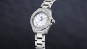 Tag Heuer Aquaracer Professional 200 Quartz Diamond Mother of Pearl Dial Silver Steel Strap Watch for Women - WBP1417.BA0622