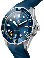 Tag Heuer Aquaracer Professional 300 Automatic Blue Dial Blue Rubber Strap Watch for Men - WBP201B.FT6198