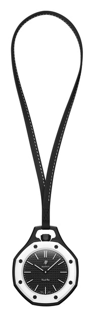 Swatch x AP Royal Pop Black Dial Black Leather Lanyard Watch for Men - Ocho Negro