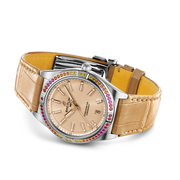 Breitling Chronomat Automatic 36 South Sea Brown Dial Brown Leather Strap Watch for Women - A10380611A1P1