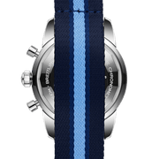 Breitling Superocean Heritage Chronograph 44 Ocean Conservancy Silver Dial Two Tone NATO Strap Watch for Men - A133131A1G1W1
