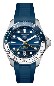 Tag Heuer Aquaracer Professional 300 GMT Automatic Blue Dial Blue Rubber Strap Watch for Men - WBP2010.FT6198