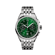 Breitling Premier B01 Chronograph 42 Green Dial Silver Steel Strap Watch for Men - AB0145371L1A1