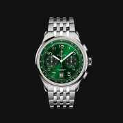 Breitling Premier B01 Chronograph 42 Green Dial Silver Steel Strap Watch for Men - AB0145371L1A1