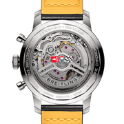 Breitling Top Time B01 Chevrolet Corvette Red Dial Black Leather Strap Watch for Men - AB01761A1K1X1