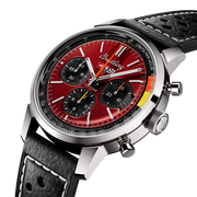 Breitling Top Time B01 Chevrolet Corvette Red Dial Black Leather Strap Watch for Men - AB01761A1K1X1