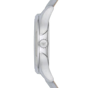 Emporio Armani Valeria Mother of Pearl Dial Blue Leather Strap Watch for Women - AR11032