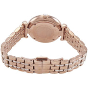 Emporio Armani Gianni T-Bar Mother of Pearl White Dial Two Tone Steel Watch for Women - AR11294