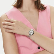 Emporio Armani Cleo Silver Dial Silver Mesh Strap Watch for Women - AR11584